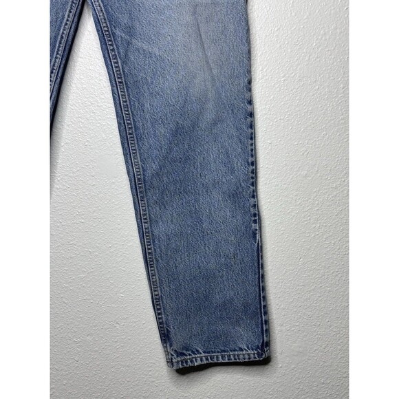 Vintage Levis 540 Jeans Men 34x31 Faded Y2K Batwing Brown Tab Leather Patch 2001 - Picture 6 of 16